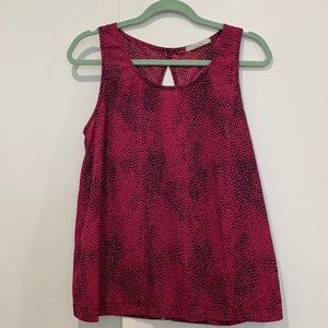 Cocolove Pink snake skin patter backless tank top
